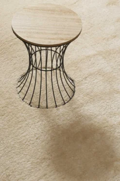 Teppich Creme Weiß Hochflor B-Ware "Lola" Homie Living