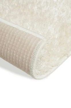 Teppich Creme Weiß Hochflor 