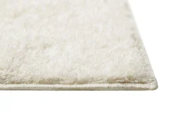 Teppich Creme Weiß Hochflor 