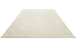 Teppich Creme Weiß Hochflor 