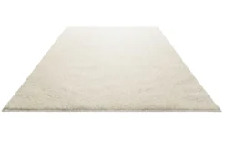 Teppich Creme Weiß Hochflor