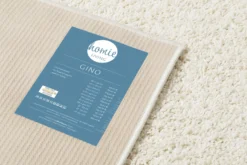 Teppich Creme Weiß Hochflor 