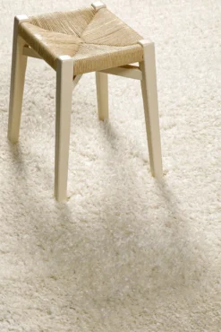 Teppich Creme Weiß Hochflor sehr kuschelig & flauschig