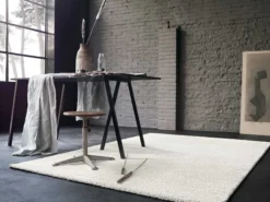 Teppich Creme Weiß Kurzflor "Tilda" WECONhome Basics