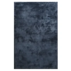 Teppich Dunkelblau Hochflor
