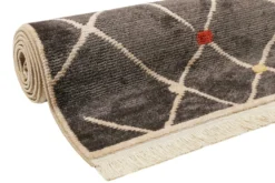 Teppich Dunkelgrau Kurzflor B-Ware "Marché Bonsecours" WECONhome