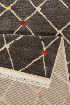 Teppich Dunkelgrau Kurzflor B-Ware 