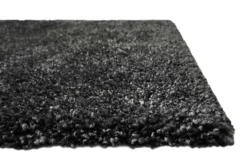 Teppich Dunkelgrau meliert Hochflor 