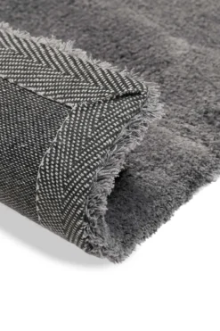 Teppich Grau Anthrazit Hochflor 