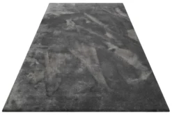 Teppich Grau Anthrazit Hochflor 
