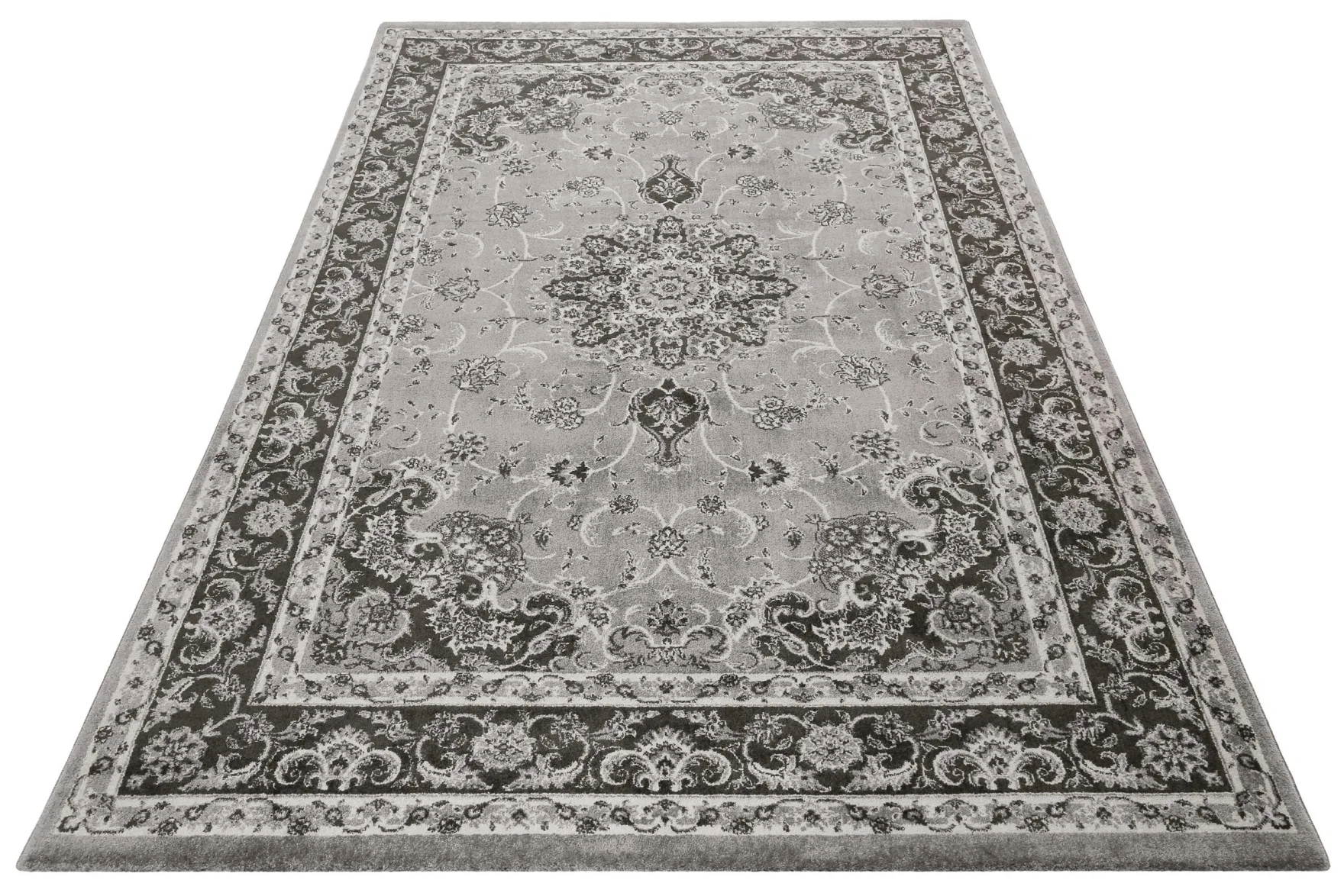Teppich Grau Anthrazit Kurzflor "Bristol" WECONhome
