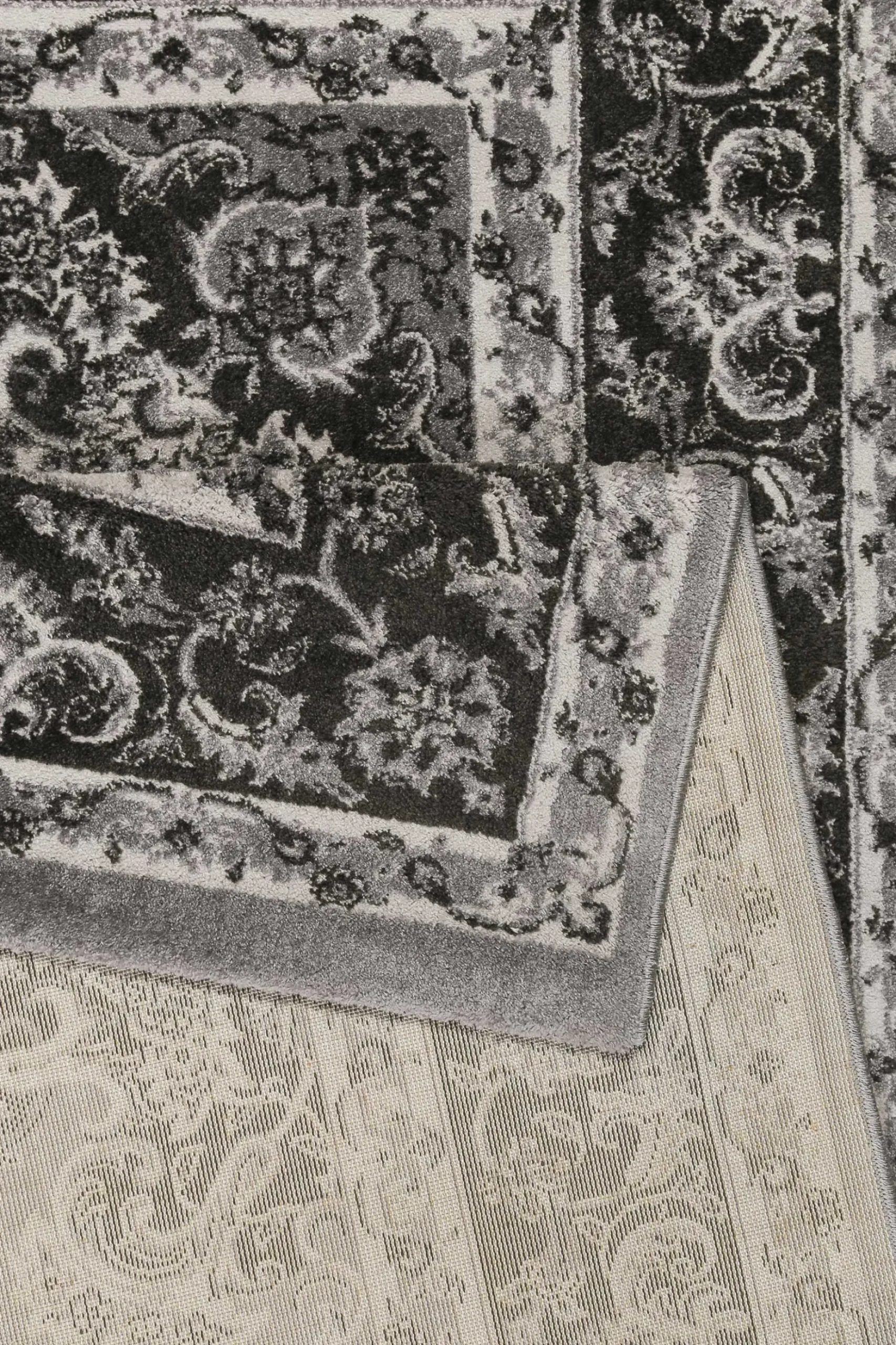Teppich Grau Anthrazit Kurzflor "Bristol" WECONhome