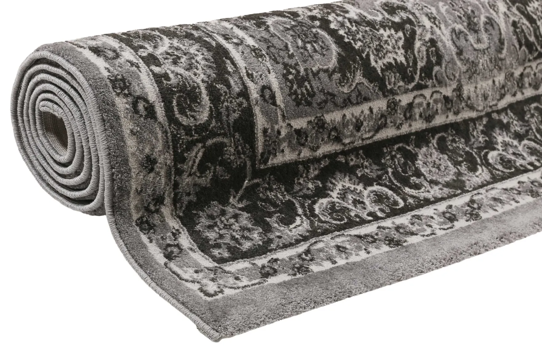 Teppich Grau Anthrazit Kurzflor "Bristol" WECONhome