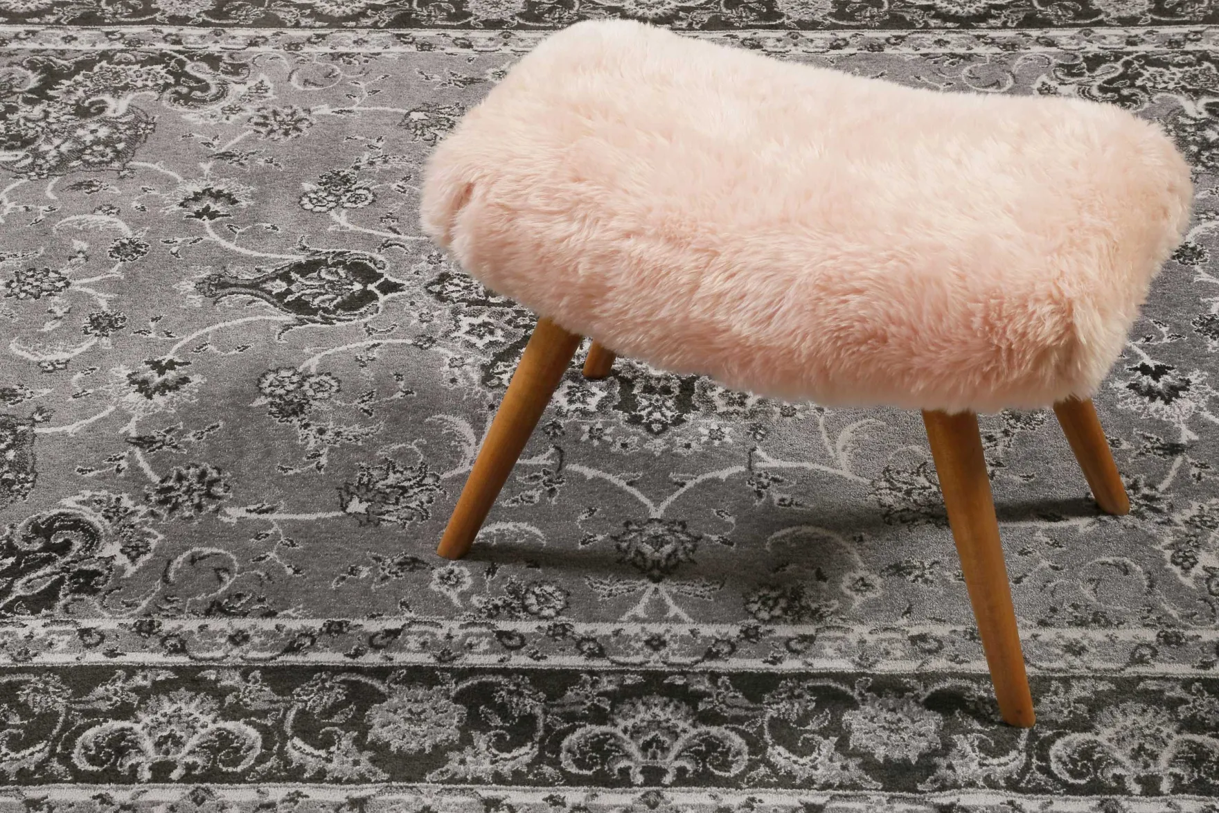Teppich Grau Anthrazit Kurzflor "Bristol" WECONhome