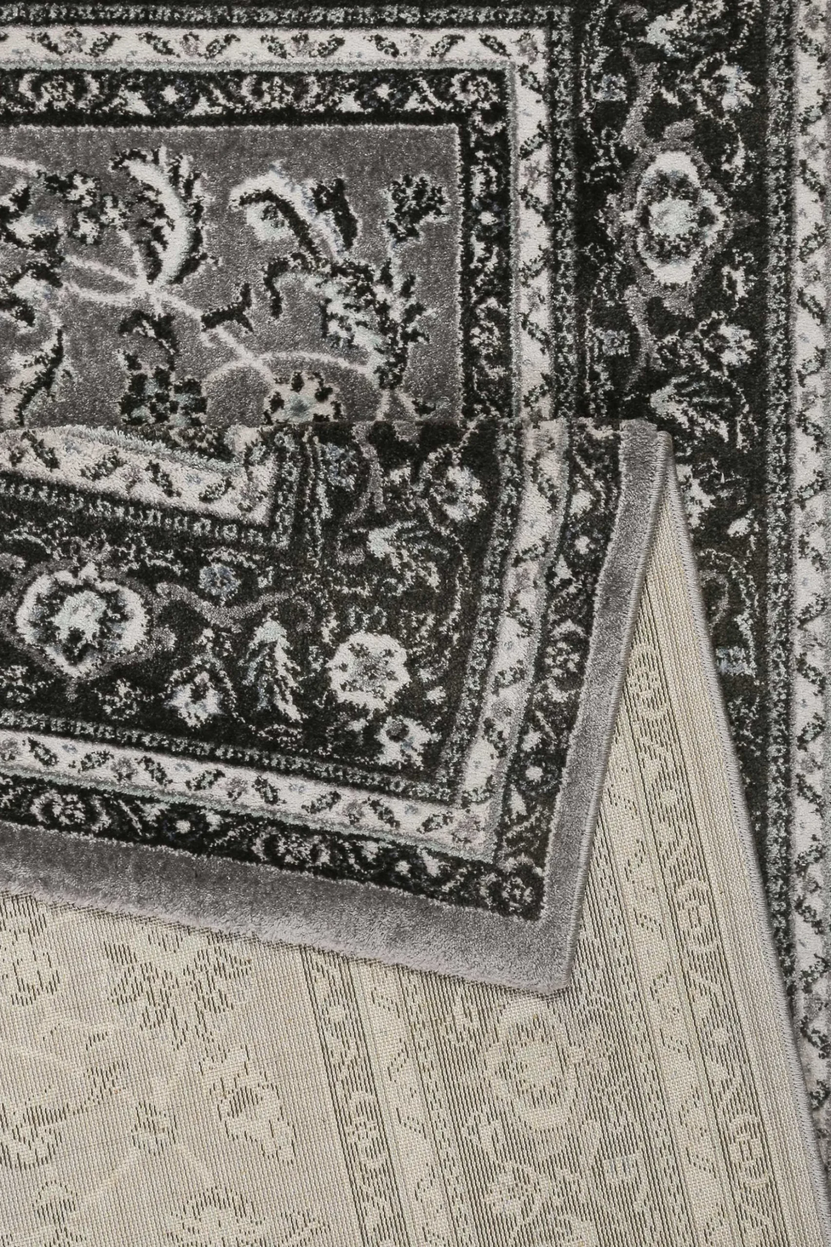 Teppich Grau Anthrazit Kurzflor "Oxford" WECONhome