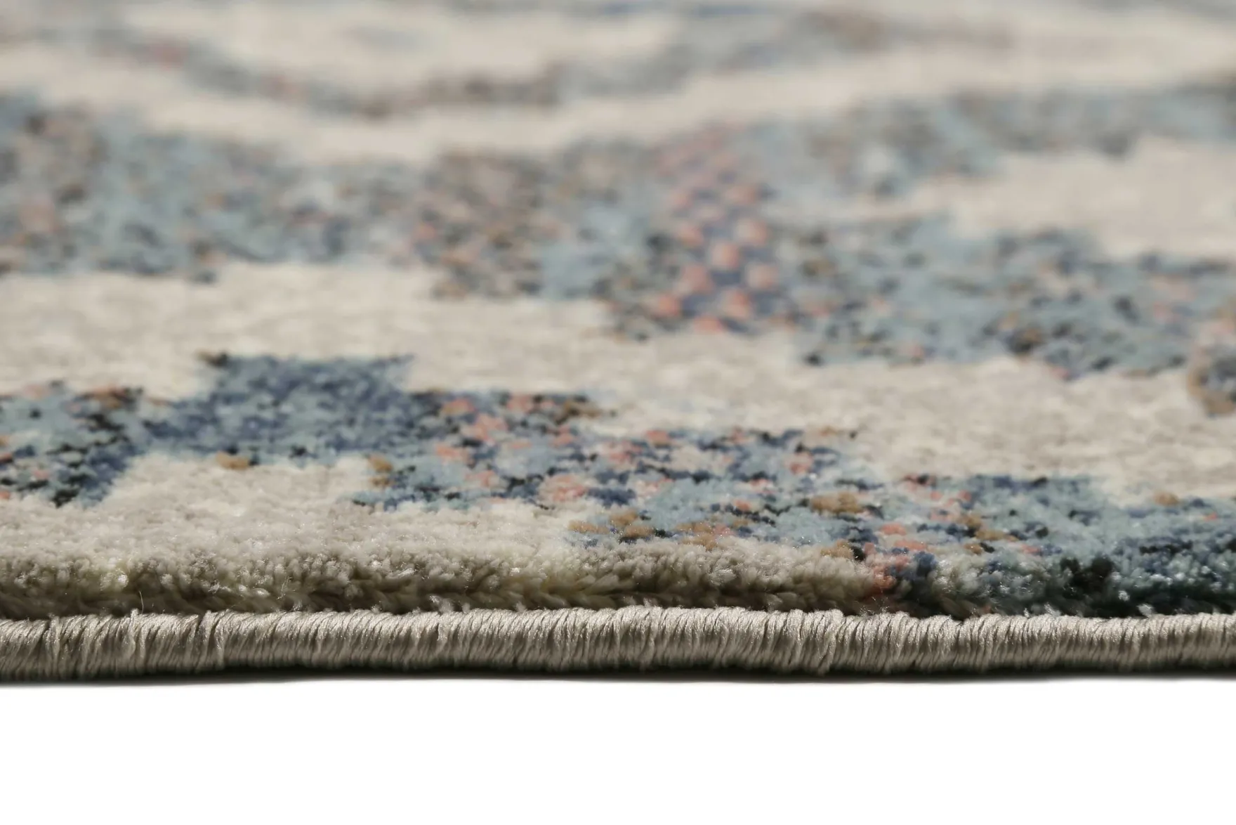 Teppich Grau Blau Beige Kurzflor "Passion 2.0" WECONhome