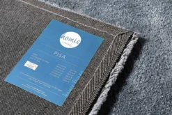 Teppich Grau Blau Hochflor 