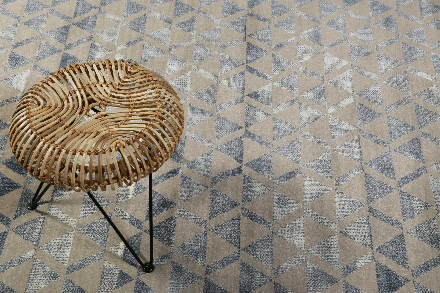 Teppich Grau Blau Silber Kurzflor "Pearl 2.0" WECONhome