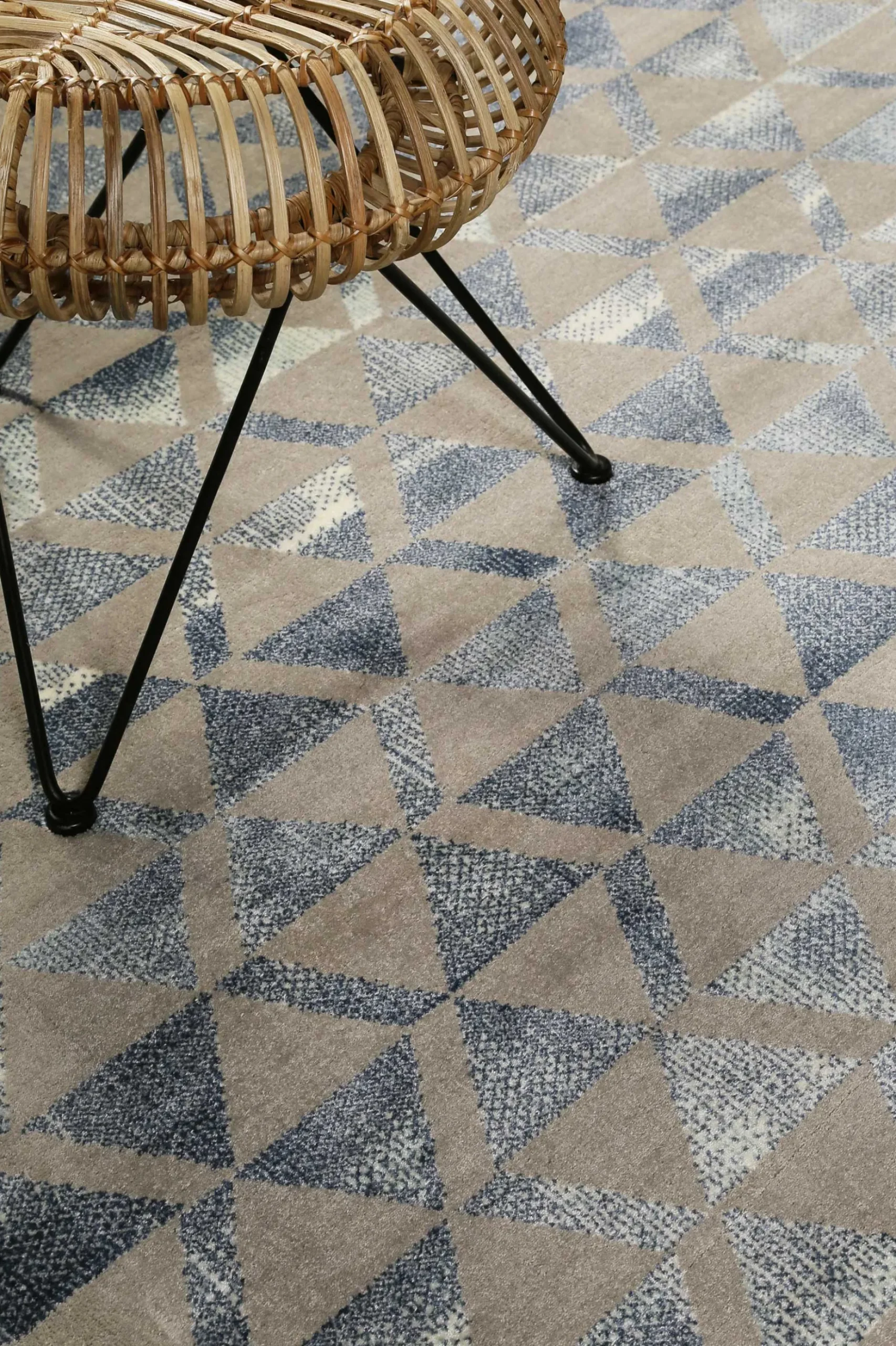 Teppich Grau Blau Silber Kurzflor "Pearl 2.0" WECONhome