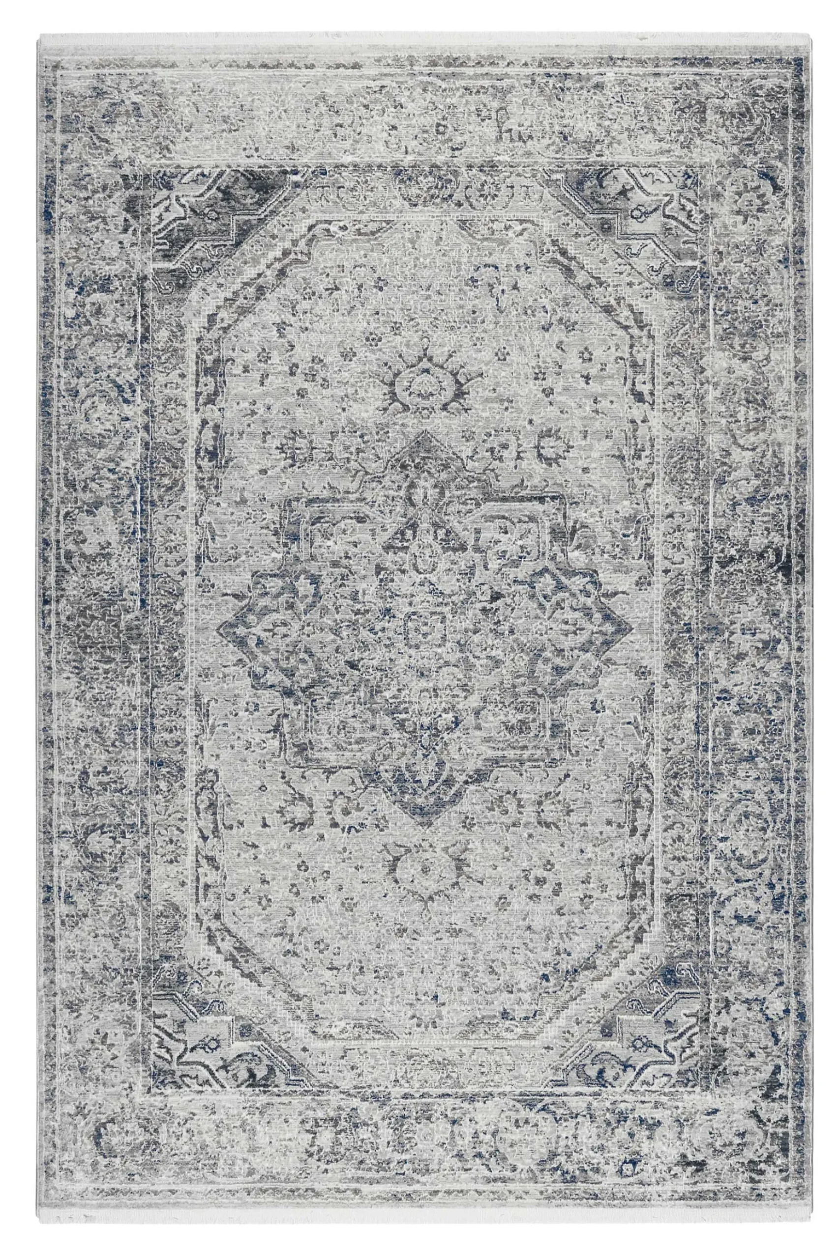 Teppich Grau Blau Vintage Kurzflor "SoHo Touch" WECONhome