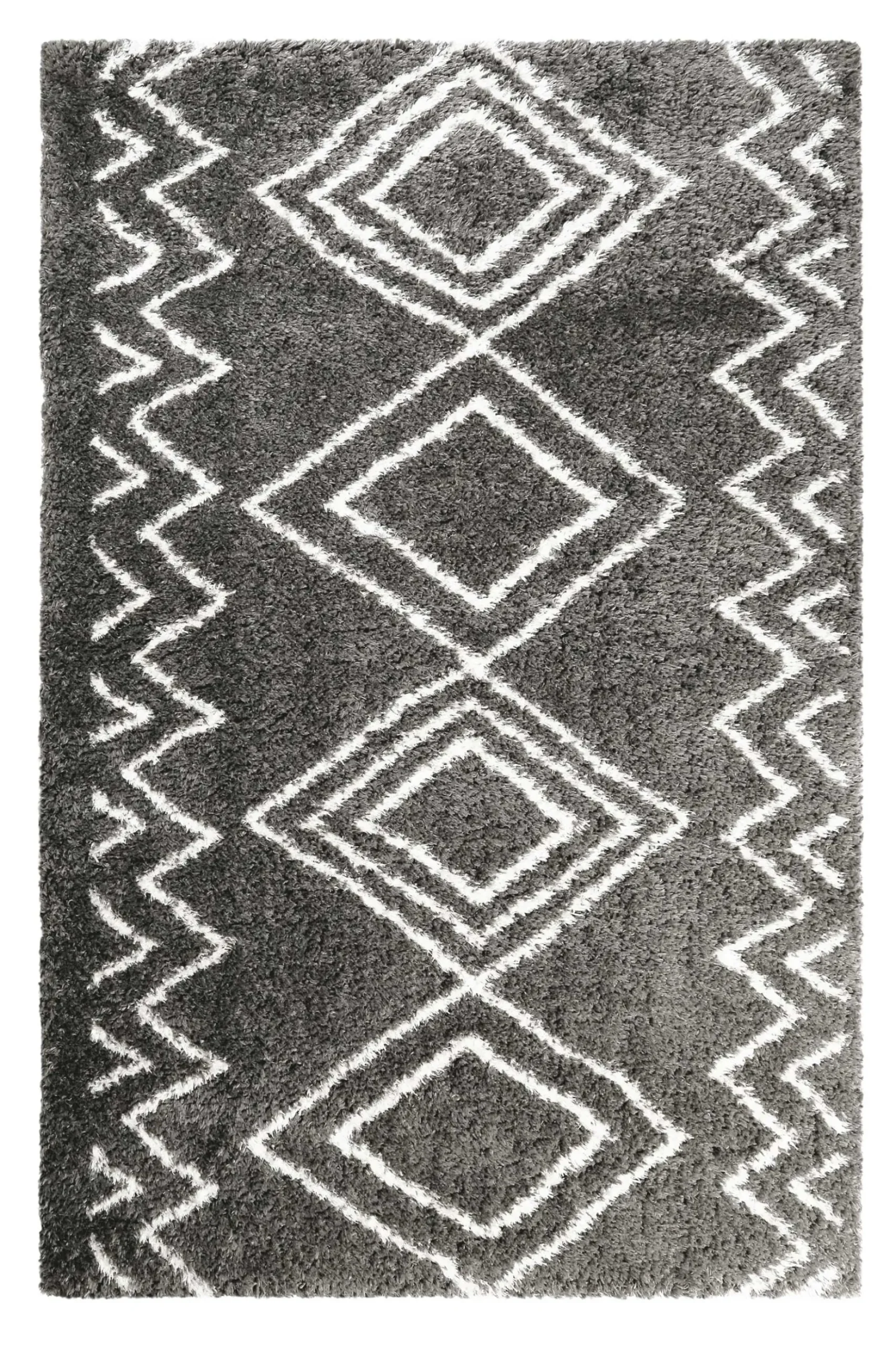 Teppich Grau Hochflor "Boho&Scandic Yagour" WECONhome
