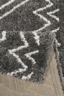 Teppich Grau Hochflor