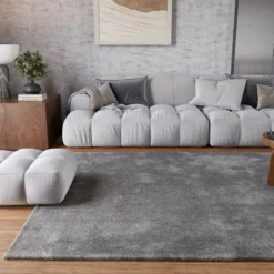 Teppich Grau Hochflor"Pisa" Homie Living