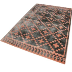Teppich Grau Koralle Kurzflor "Pleasure 2.0" WECONhome