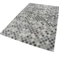 Teppich Grau Kurzflor
