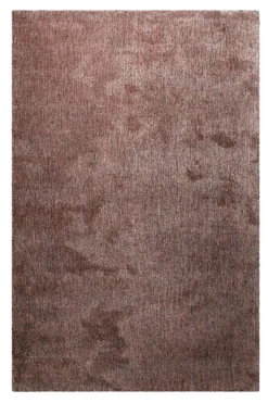 Teppich Grau Rosa meliert Hochflor 