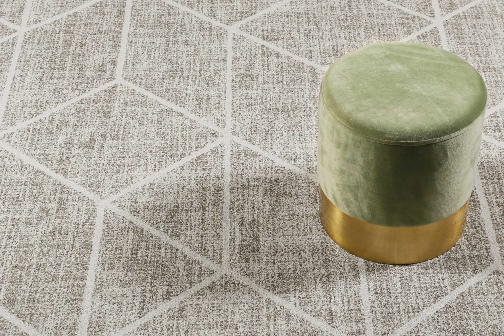 Teppich Grau Sand Kurzflor "Bossa Lounge" WECONhome