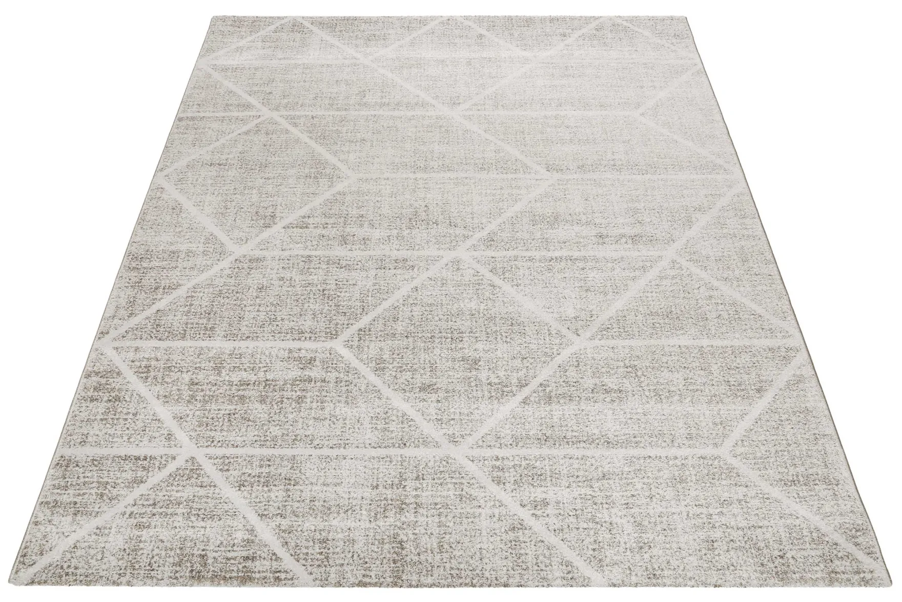 Teppich Grau Sand Kurzflor "Bossa Lounge" WECONhome