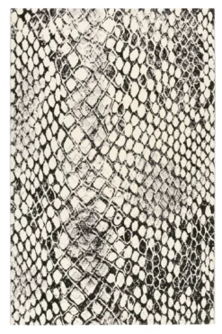 Teppich Grau Schwarz Kurzflor "Snake" WECONhome