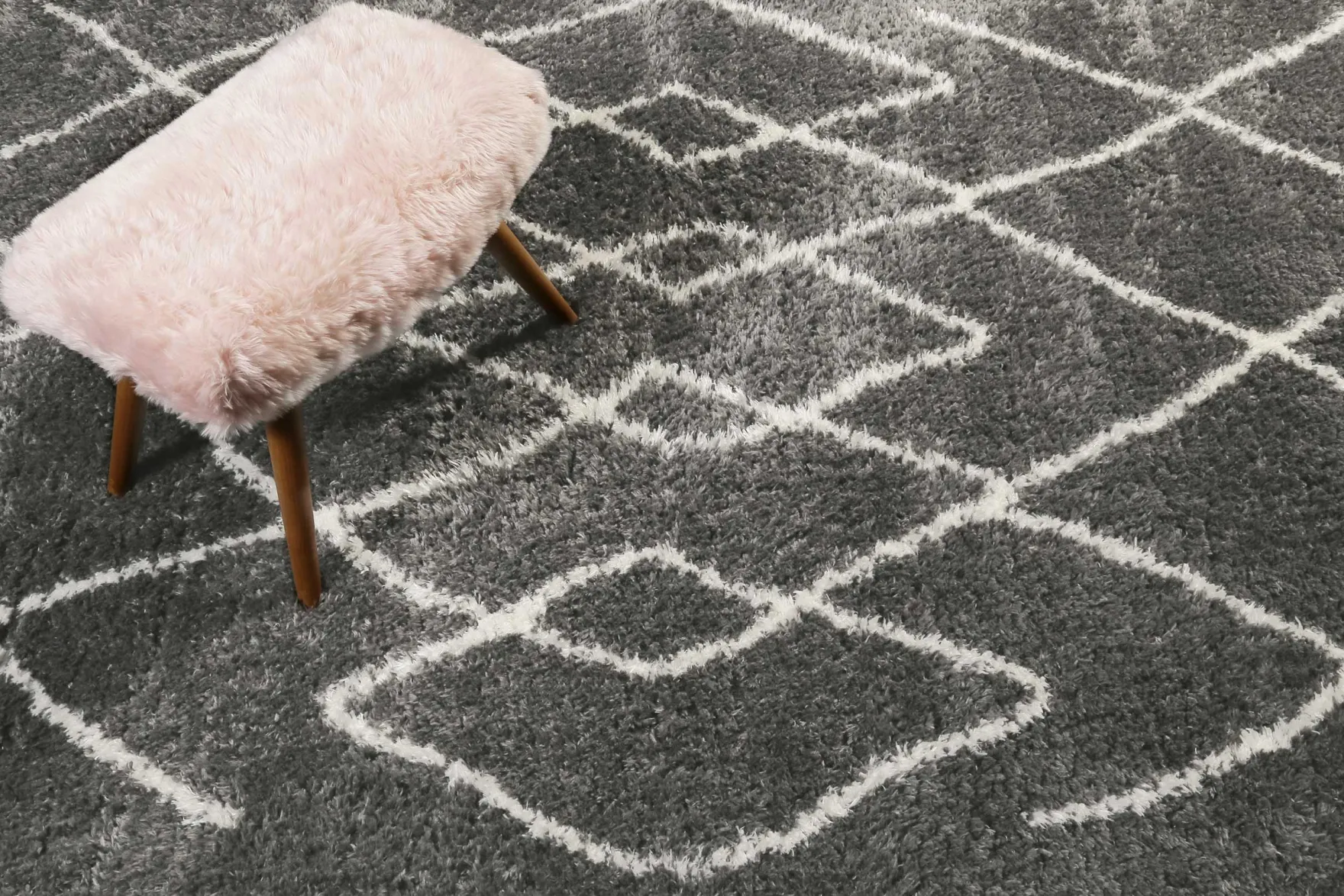 Teppich Grau sehr flauschig & kuschelig "Afella" WECONhome