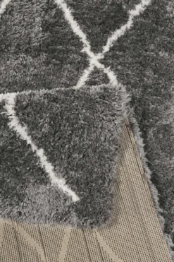 Teppich Grau sehr flauschig & kuschelig