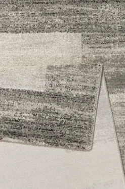 Teppich Grau Silber Kurzflor