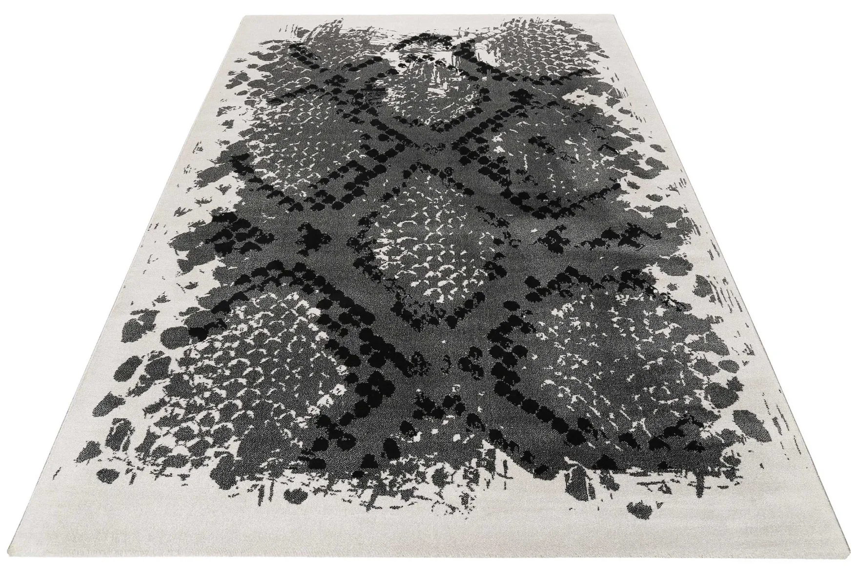 Teppich Grau Silber Kurzflor "Phyton" WECONhome