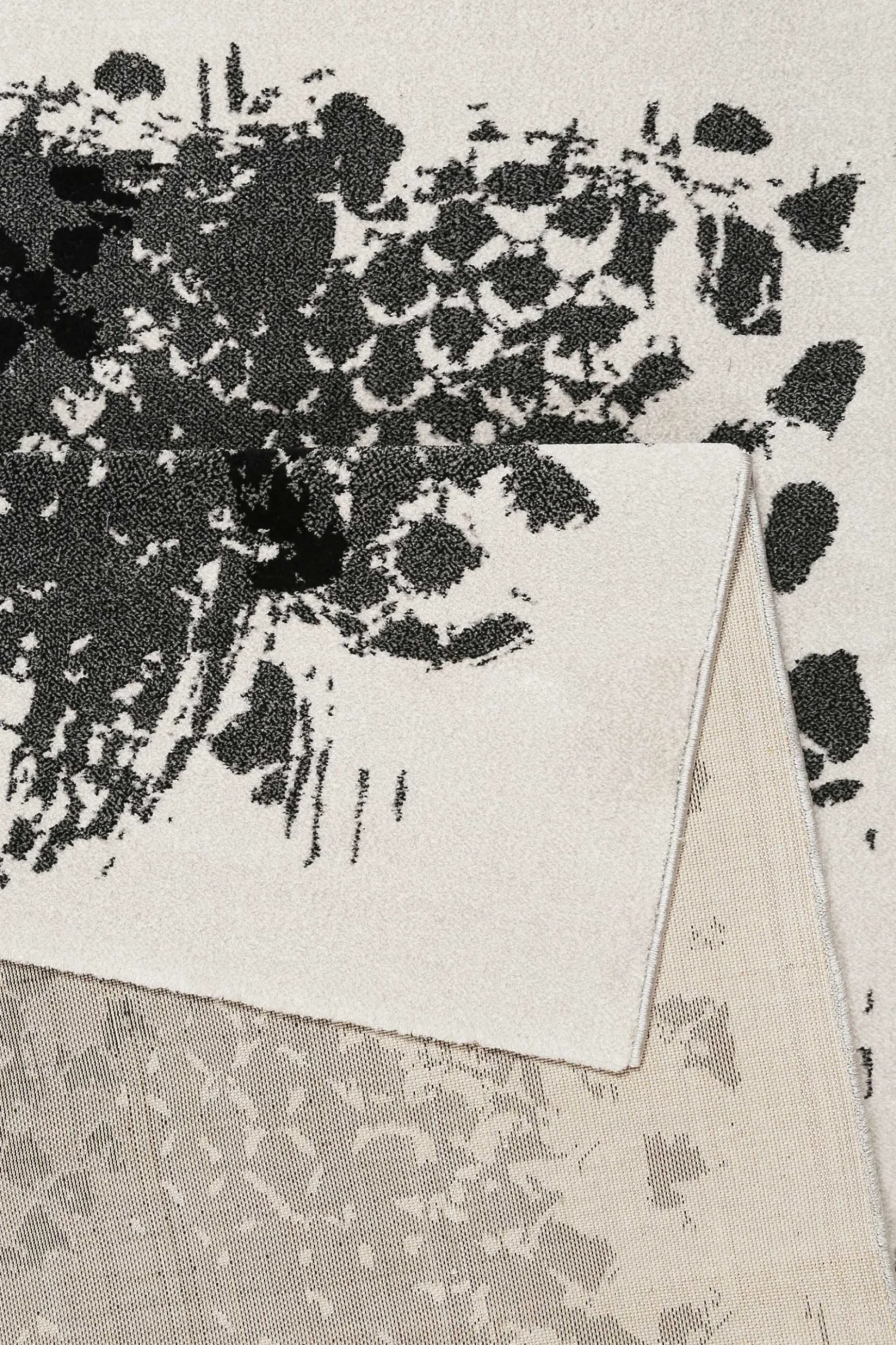 Teppich Grau Silber Kurzflor "Phyton" WECONhome