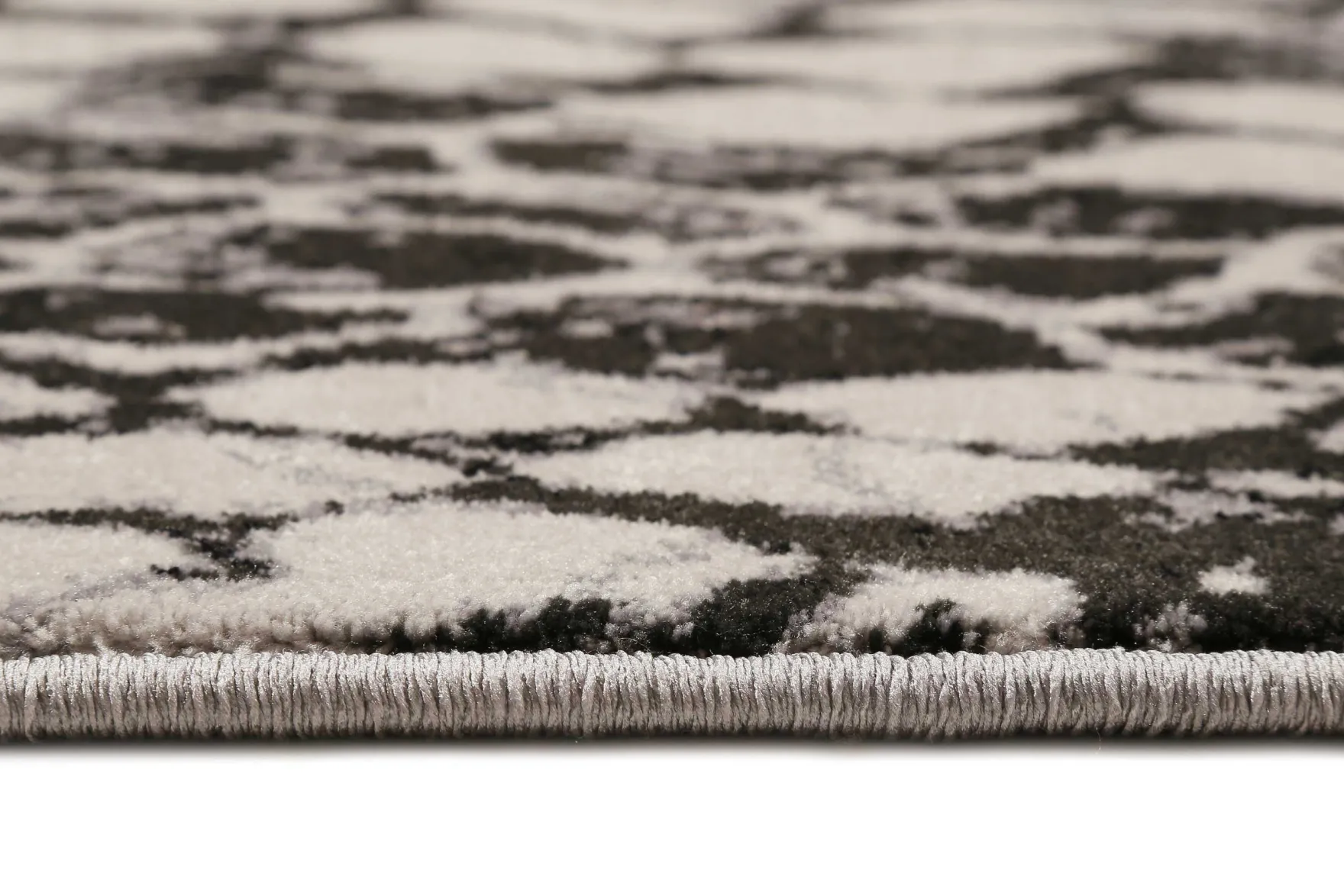 Teppich Grau Silber Kurzflor "Snake" WECONhome