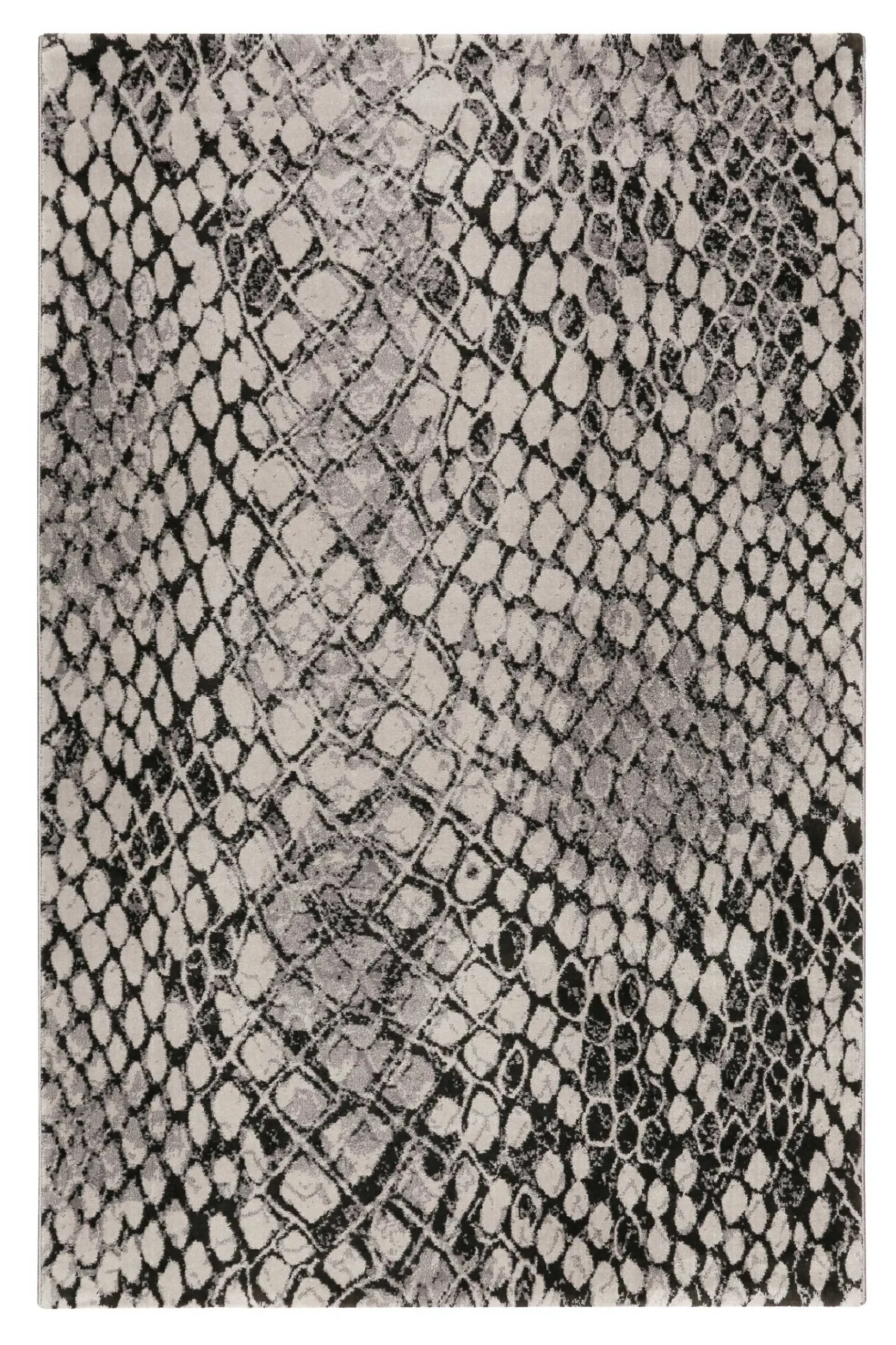 Teppich Grau Silber Kurzflor "Snake" WECONhome