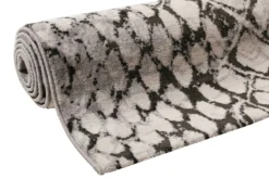 Teppich Grau Silber Kurzflor