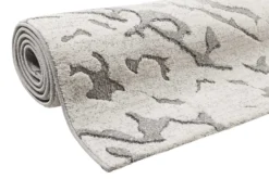 Teppich Grau Silber Kurzflor "Forest" WECONhome