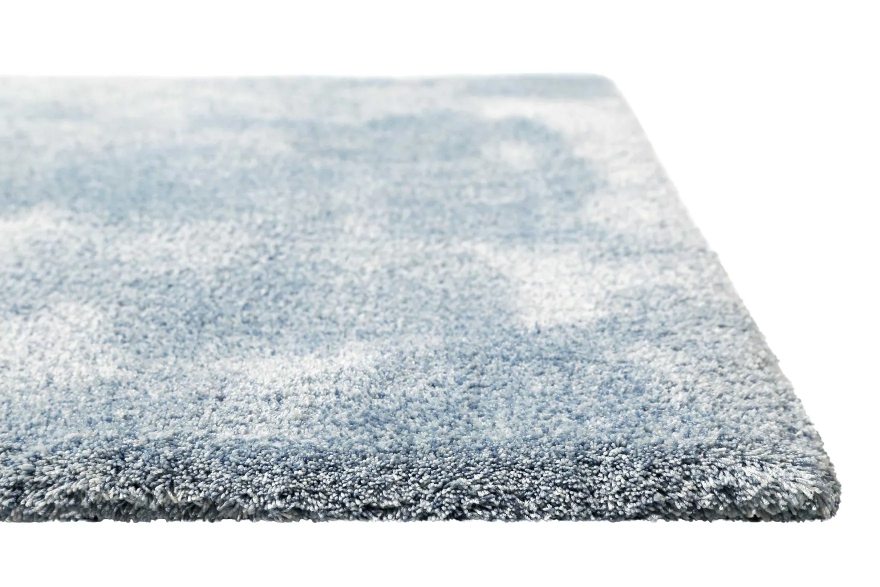Teppich Hellblau meliert Hochflor "Sienna" Homie Living