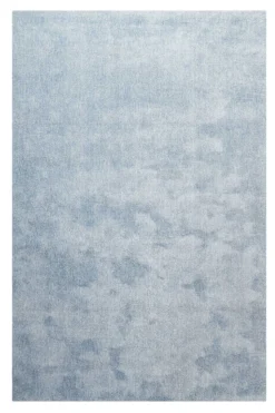 Teppich Hellblau meliert Hochflor