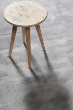 Teppich Hellgrau Blau Hochflor