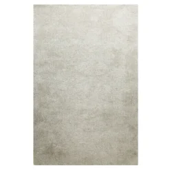 Teppich Hellgrau Creme Hochflor "Pisa" Homie Living