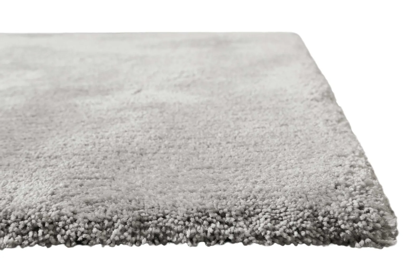 Teppich Hellgrau Creme meliert Hochflor "Pisa" Homie Living