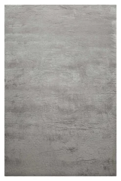 Teppich Hellgrau Hochflor B-Ware