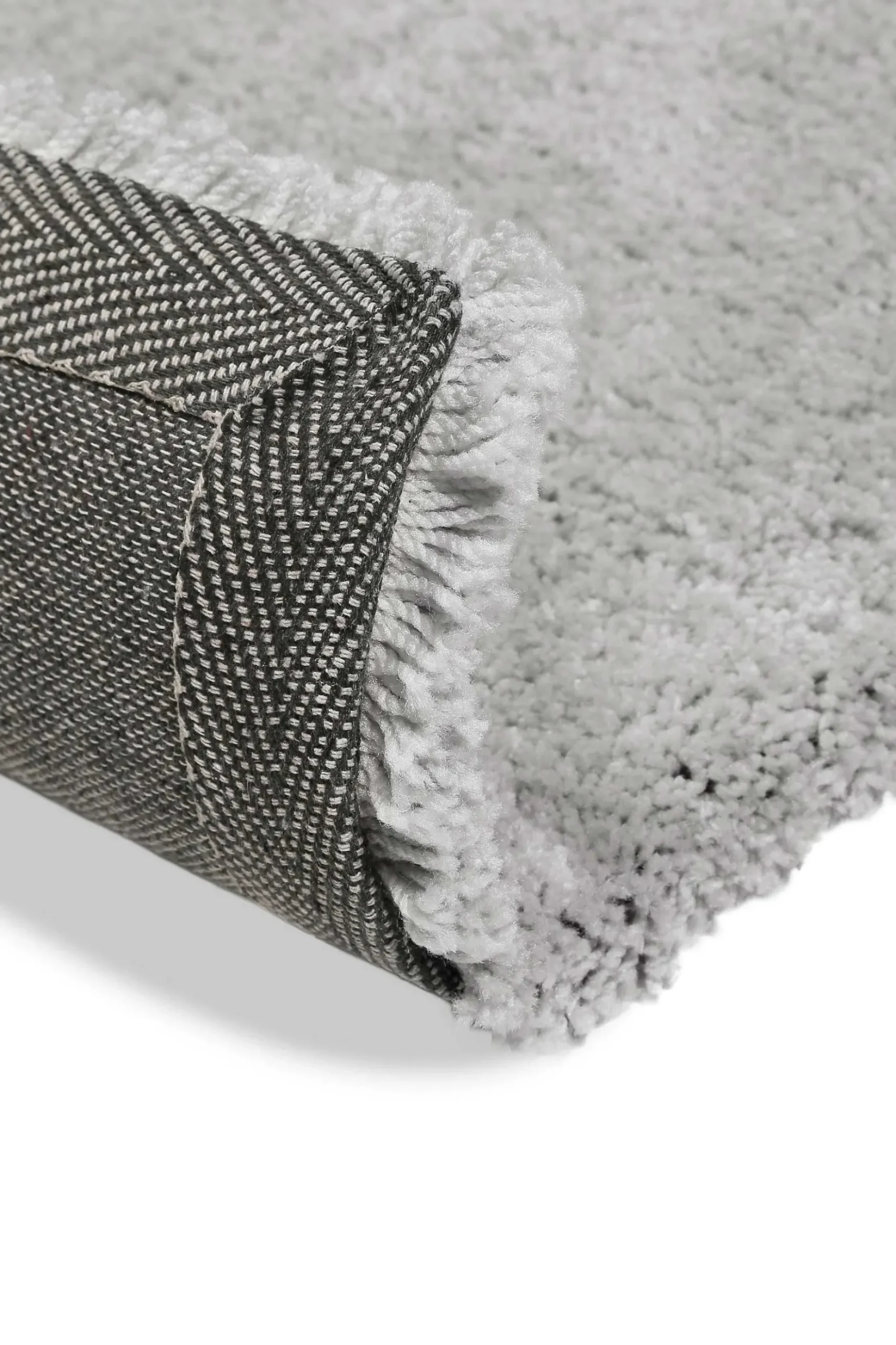 Teppich Hellgrau Hochflor "Emilia" WECONhome Basics