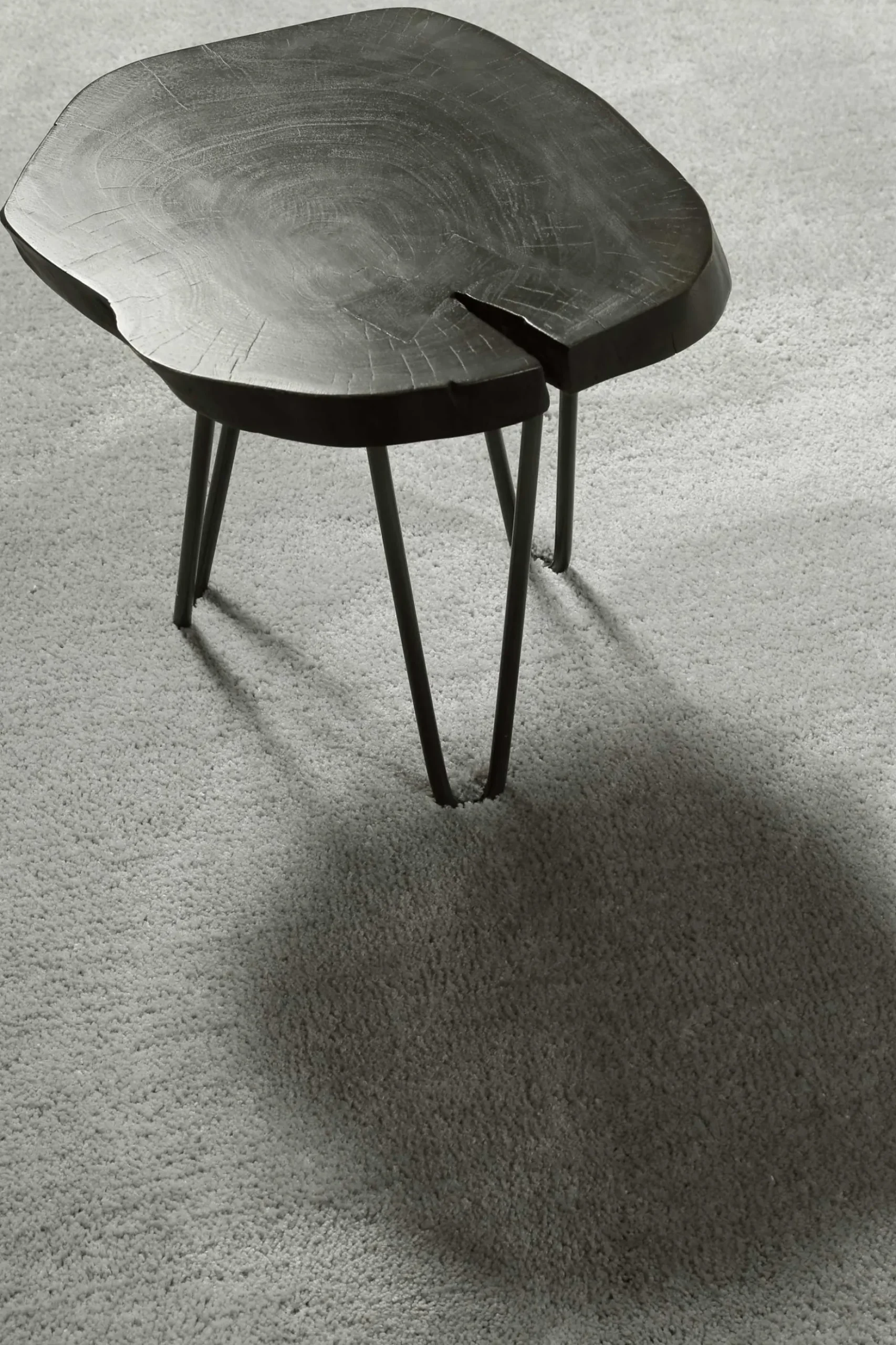 Teppich Hellgrau Hochflor "Pisa" Homie Living